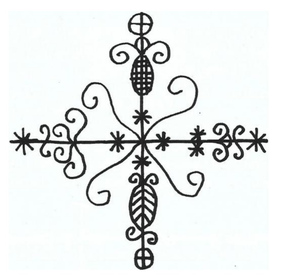 Met Carrefour Veve · ritual signature of a Voodoo Loa